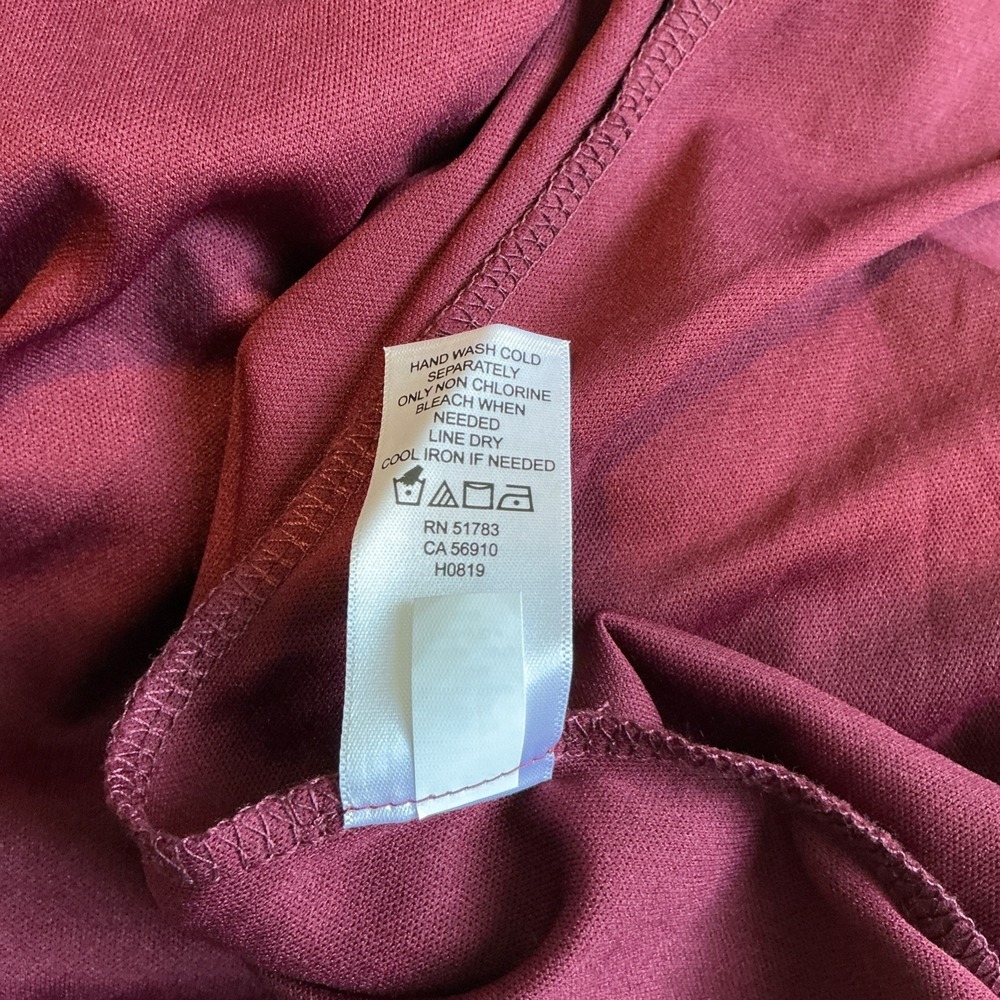 Maurices Long Sleeve All Over Lace Romper Burgundy Large NWT - Picture 13 of 13